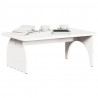 Stolik kawowy Biały 80 x 50 x 31 cm Lite drewno sosnowe
