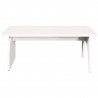 Stolik kawowy Biały 80 x 50 x 31 cm Lite drewno sosnowe