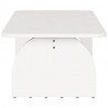 Stolik kawowy Biały 80 x 50 x 31 cm Lite drewno sosnowe