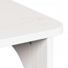 Stolik kawowy Biały 80 x 50 x 31 cm Lite drewno sosnowe