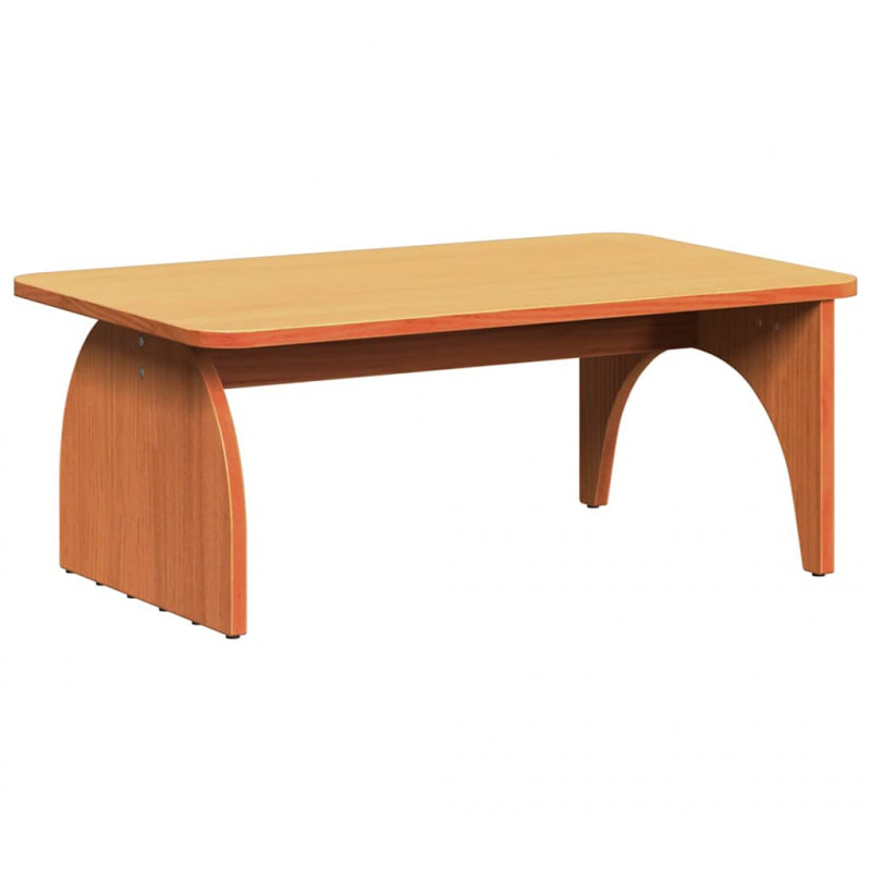 Stolik kawowy Woskowy Brąz 80 x 50 x 31 cm Lite drewno sosnowe