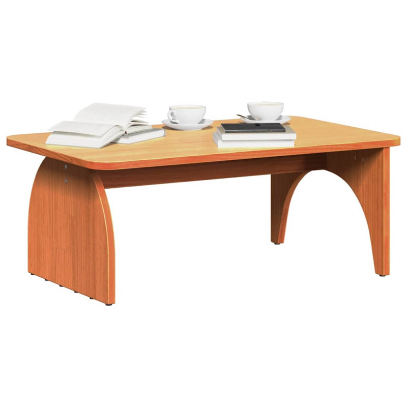Stolik kawowy Woskowy Brąz 80 x 50 x 31 cm Lite drewno sosnowe