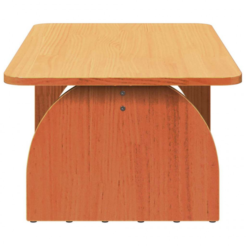Stolik kawowy Woskowy Brąz 80 x 50 x 31 cm Lite drewno sosnowe
