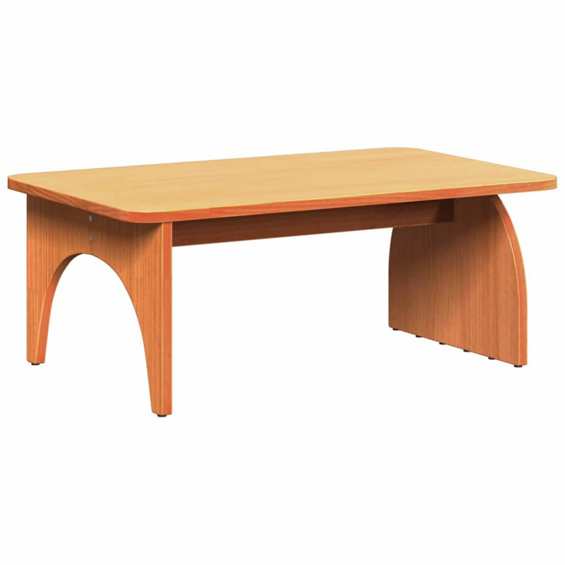 Stolik kawowy Woskowy Brąz 80 x 50 x 31 cm Lite drewno sosnowe