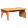 Stolik kawowy Woskowy Brąz 80 x 50 x 31 cm Lite drewno sosnowe