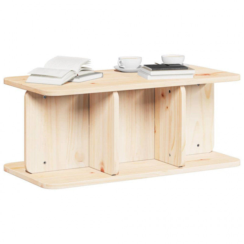 Stolik kawowy Naturalny 80 x 39,5 x 33,5 cm Lite drewno sosnowe