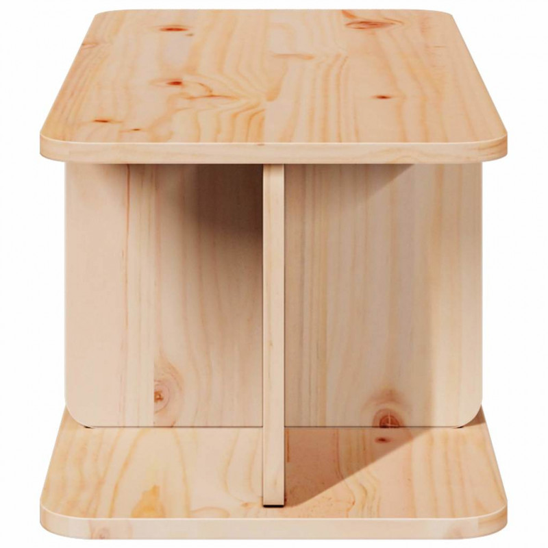 Stolik kawowy Naturalny 80 x 39,5 x 33,5 cm Lite drewno sosnowe