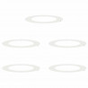 odpowiedni dla płaskich pierścieni drzewa 5 pcs Biały Ø60 / 90 cm