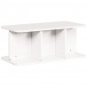 Stolik kawowy Biały 80 x 39,5 x 33,5 cm Lite drewno sosnowe