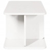 Stolik kawowy Biały 80 x 39,5 x 33,5 cm Lite drewno sosnowe
