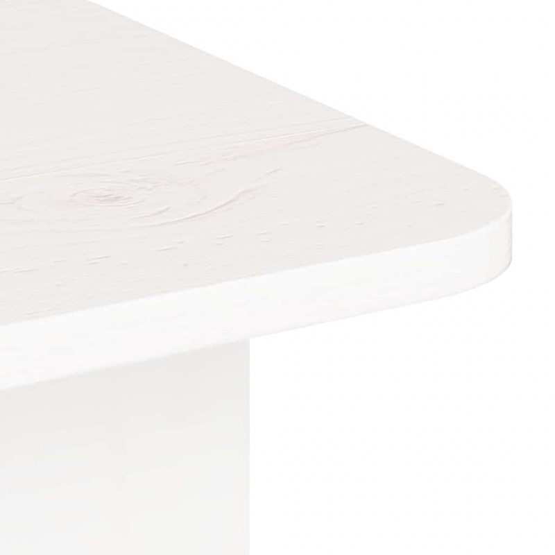 Stolik kawowy Biały 80 x 39,5 x 33,5 cm Lite drewno sosnowe