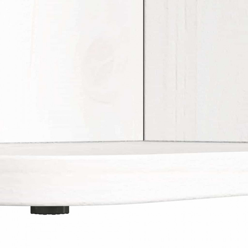Stolik kawowy Biały 80 x 39,5 x 33,5 cm Lite drewno sosnowe