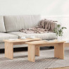 Stolik kawowy 2 pcs Naturalny Lite drewno sosnowe