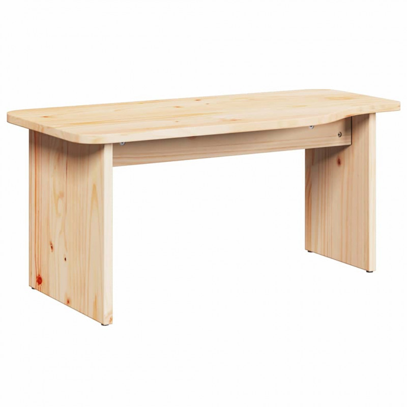 Stolik kawowy 2 pcs Naturalny Lite drewno sosnowe