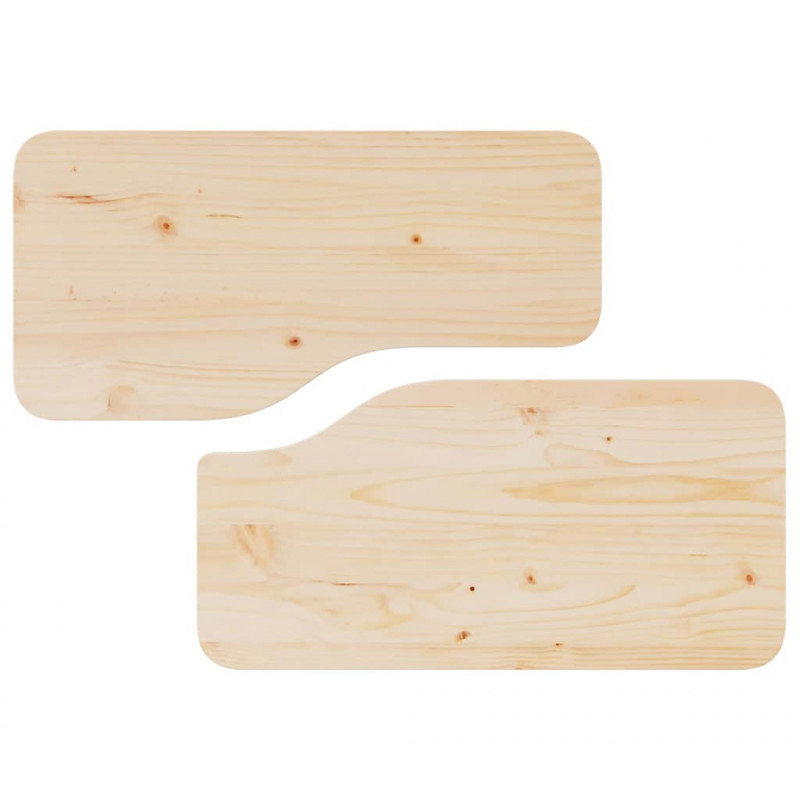 Stolik kawowy 2 pcs Naturalny Lite drewno sosnowe