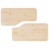 Stolik kawowy 2 pcs Naturalny Lite drewno sosnowe