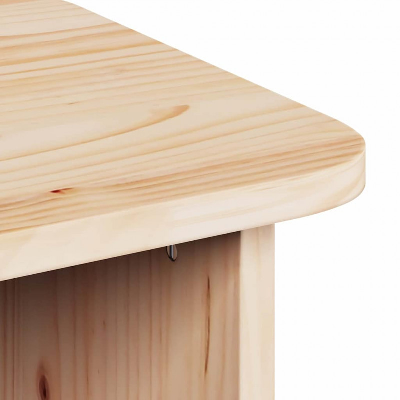 Stolik kawowy 2 pcs Naturalny Lite drewno sosnowe