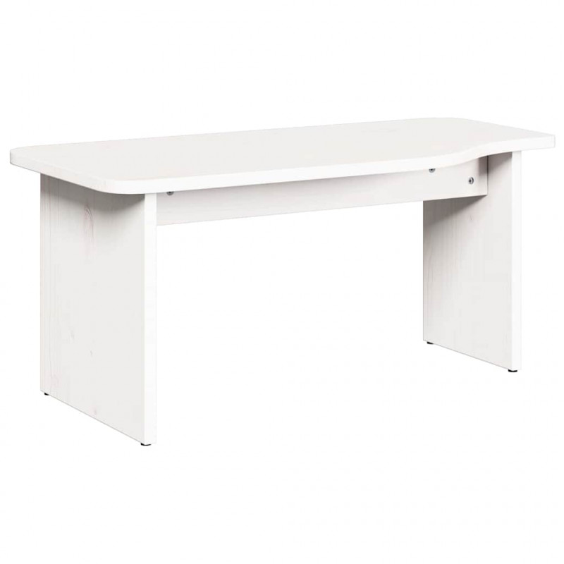 Stolik kawowy 2 pcs Biały Lite drewno sosnowe