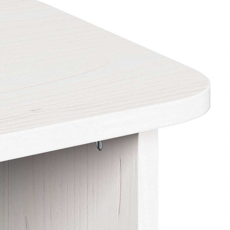 Stolik kawowy 2 pcs Biały Lite drewno sosnowe