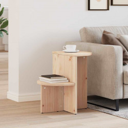 Stolik kawowy Naturalny 50 x 40 x 50 cm Lite drewno sosnowe