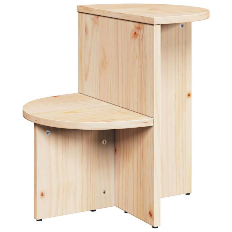 Stolik kawowy Naturalny 50 x 40 x 50 cm Lite drewno sosnowe