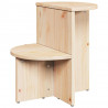 Stolik kawowy Naturalny 50 x 40 x 50 cm Lite drewno sosnowe