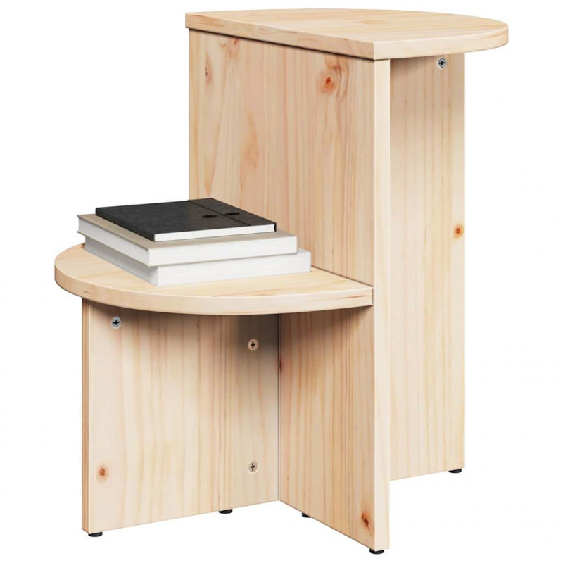 Stolik kawowy Naturalny 50 x 40 x 50 cm Lite drewno sosnowe