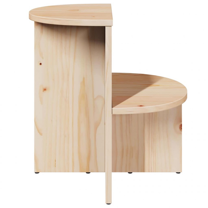 Stolik kawowy Naturalny 50 x 40 x 50 cm Lite drewno sosnowe