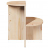 Stolik kawowy Naturalny 50 x 40 x 50 cm Lite drewno sosnowe