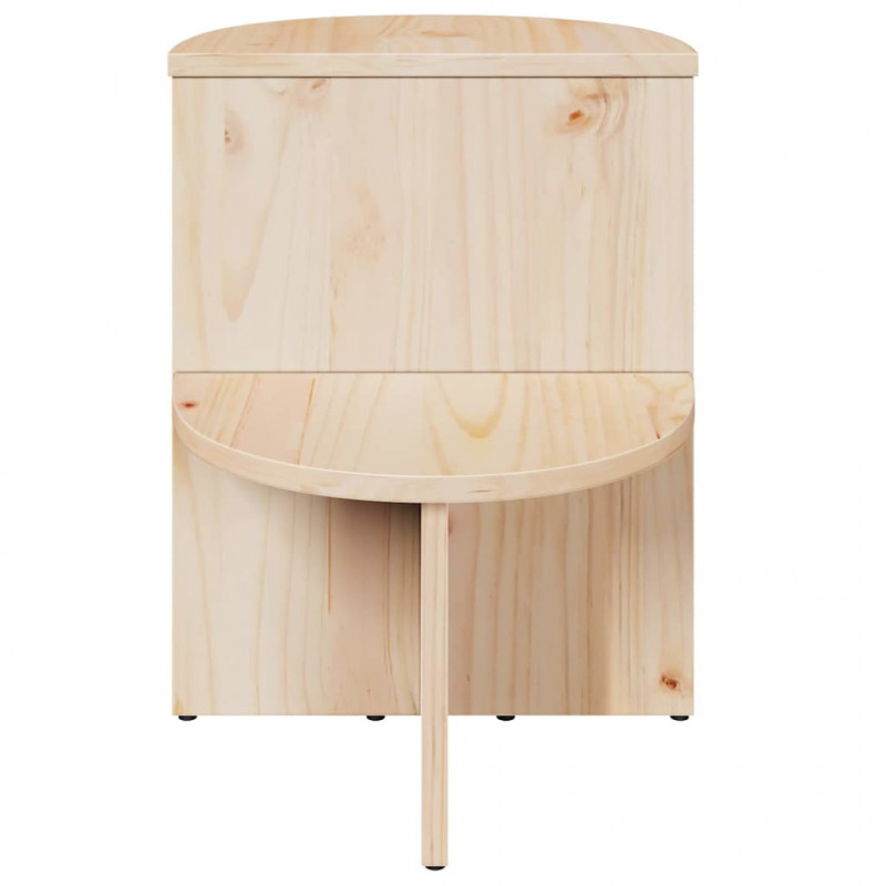 Stolik kawowy Naturalny 50 x 40 x 50 cm Lite drewno sosnowe