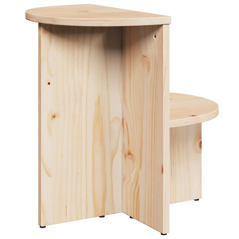 Stolik kawowy Naturalny 50 x 40 x 50 cm Lite drewno sosnowe