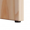 Stolik kawowy Naturalny 50 x 40 x 50 cm Lite drewno sosnowe
