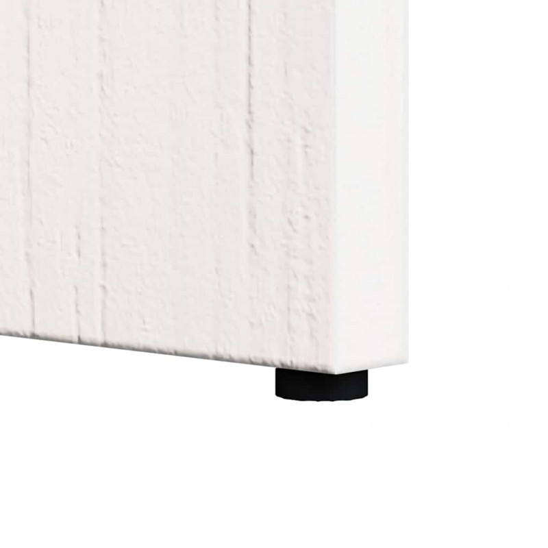 Stolik kawowy Biały 50 x 40 x 50 cm Lite drewno sosnowe