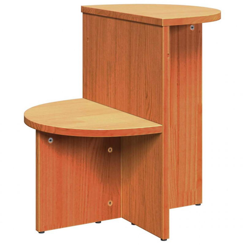 Stolik kawowy Woskowy Brąz 50 x 40 x 50 cm Lite drewno sosnowe