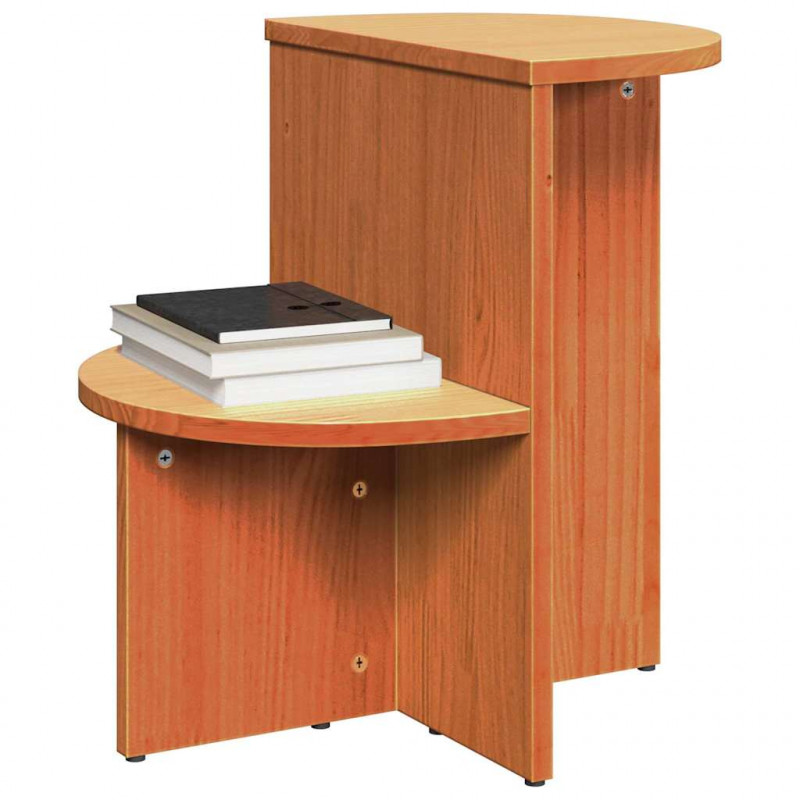 Stolik kawowy Woskowy Brąz 50 x 40 x 50 cm Lite drewno sosnowe
