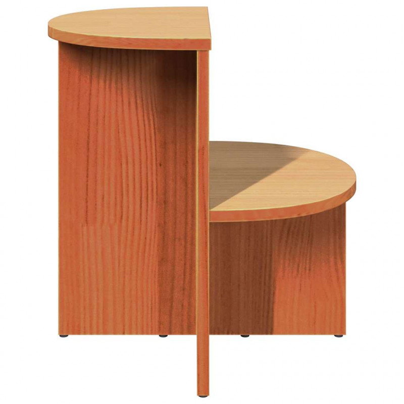 Stolik kawowy Woskowy Brąz 50 x 40 x 50 cm Lite drewno sosnowe
