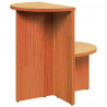 Stolik kawowy Woskowy Brąz 50 x 40 x 50 cm Lite drewno sosnowe