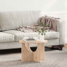 Stolik kawowy Naturalny 50 x 50 x 35 cm Lite drewno sosnowe