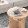 Stolik kawowy Naturalny 50 x 50 x 35 cm Lite drewno sosnowe