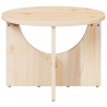 Stolik kawowy Naturalny 50 x 50 x 35 cm Lite drewno sosnowe