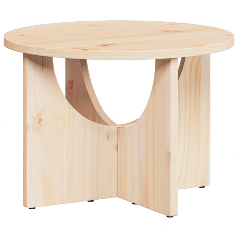 Stolik kawowy Naturalny 50 x 50 x 35 cm Lite drewno sosnowe