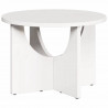 Stolik kawowy Biały 50 x 50 x 35 cm Lite drewno sosnowe