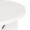 Stolik kawowy Biały 50 x 50 x 35 cm Lite drewno sosnowe