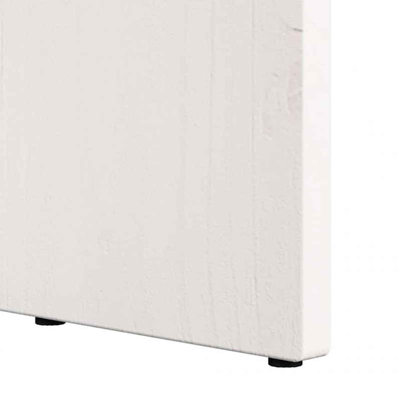 Stolik kawowy Biały 50 x 50 x 35 cm Lite drewno sosnowe