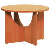 Stolik kawowy Woskowy Brąz 50 x 50 x 35 cm Lite drewno sosnowe
