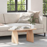 Stolik kawowy Brązowy 80 x 40 x 35 cm Lite drewno sosnowe