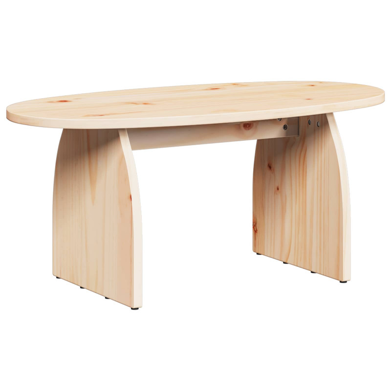 Stolik kawowy Brązowy 80 x 40 x 35 cm Lite drewno sosnowe