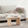 Stolik kawowy Brązowy 80 x 40 x 35 cm Lite drewno sosnowe
