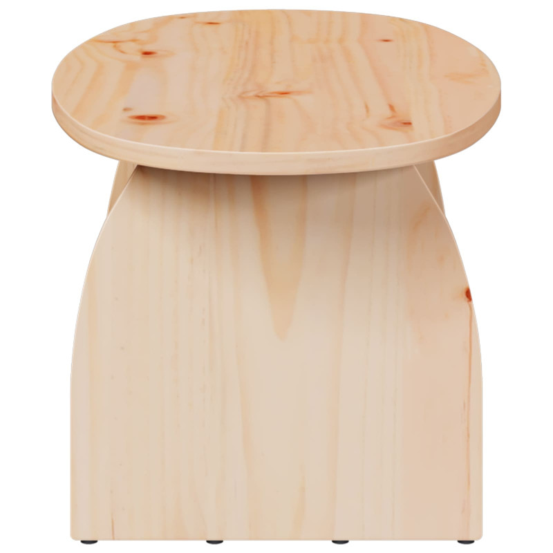 Stolik kawowy Brązowy 80 x 40 x 35 cm Lite drewno sosnowe