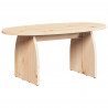 Stolik kawowy Brązowy 80 x 40 x 35 cm Lite drewno sosnowe